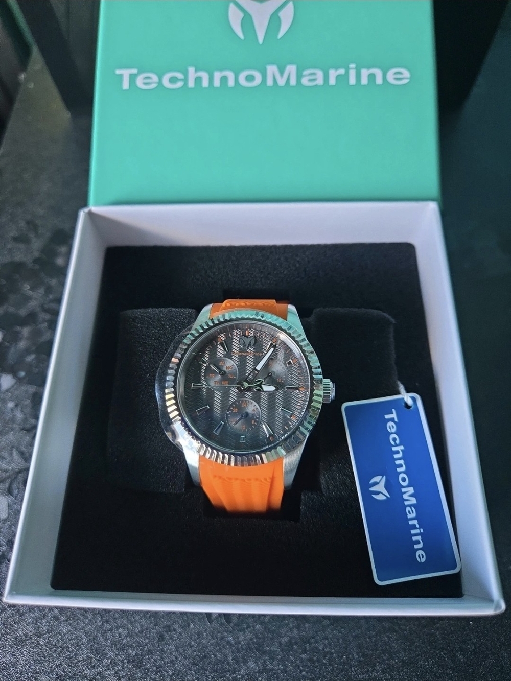 TM-71930 InvictaTechnoMarine Sea Dream Unisex Orange/Charcoal Watch 38mm